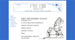 Desktop Screenshot of firststepnurseryschool.com